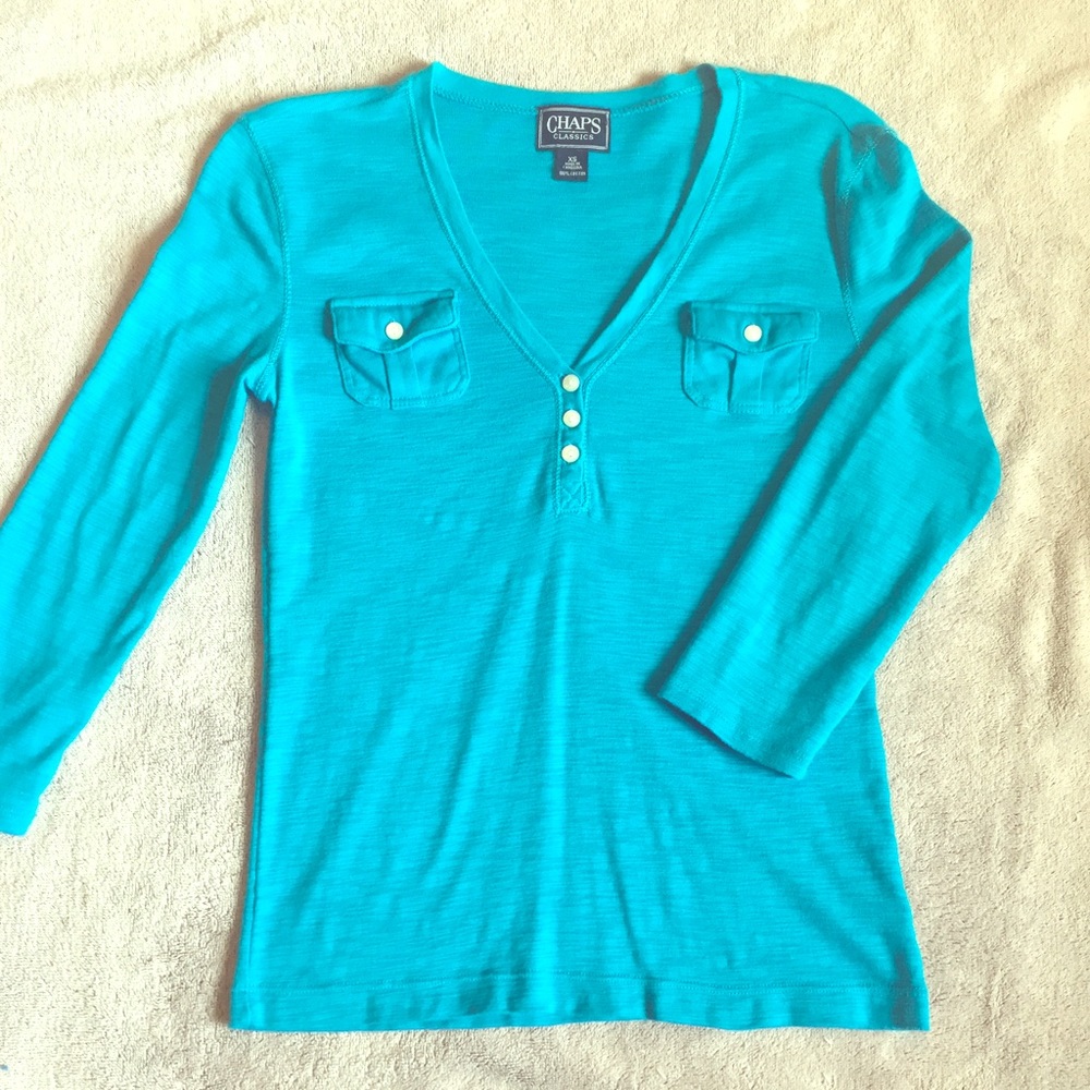 Chaps 3/4 Sleeve Top