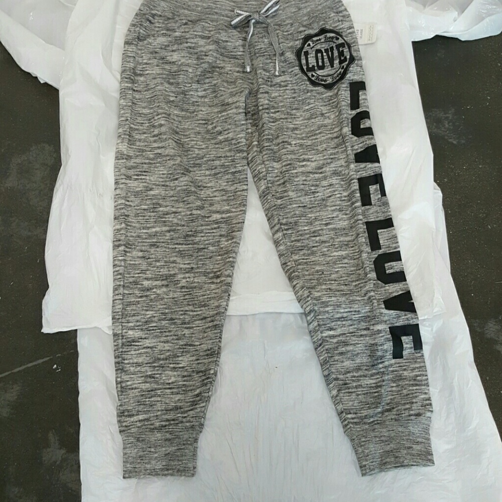 Marled Love Print Jogger Plus Size