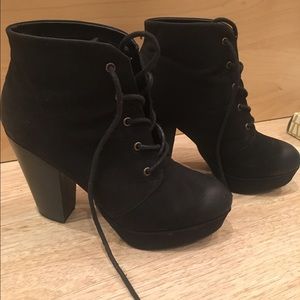 Black ankle boots