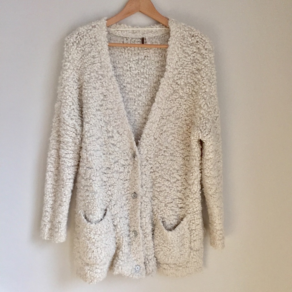 Free People marshmallow cardigan