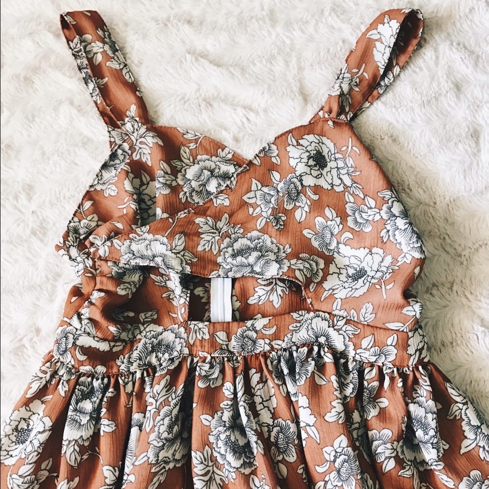 Rare Floral Brandy Melville Dress