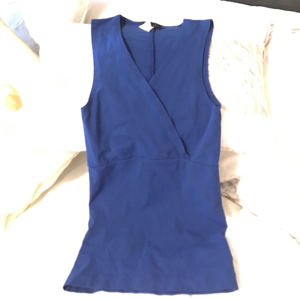 Stretchy v-wrap top by Theory