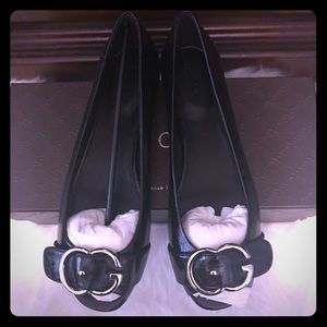 ‼️ ON SALE ‼️ Black Patent Leather Gucci Flats