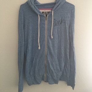 Victoria secret pink light weight zip up