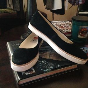 New Ugg suede slip ons.