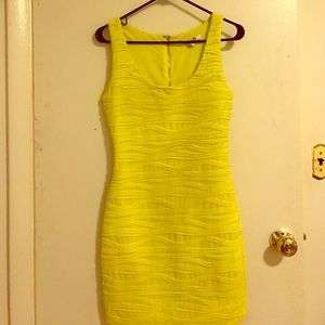 Bright yellow dress