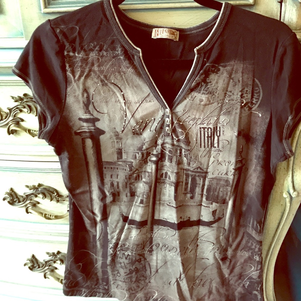 Blinged tee shirt