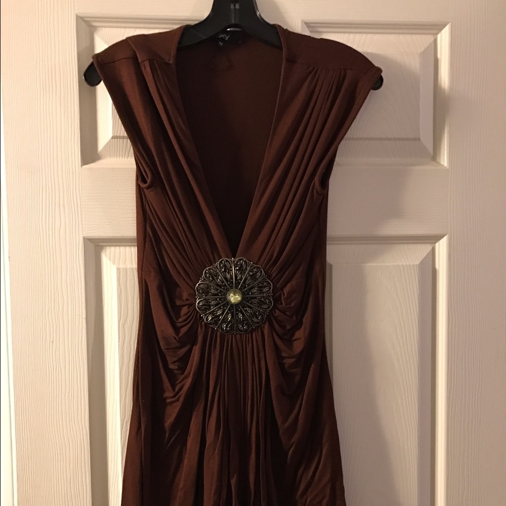 Sky shirt with embellishment