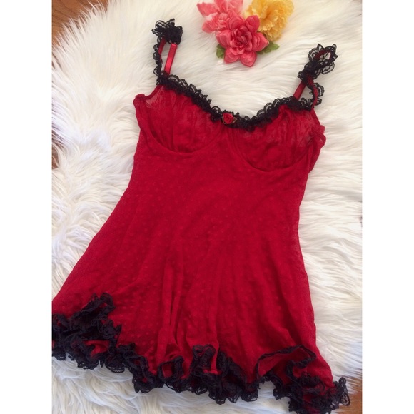 Victoria's Secret Other - Vintage 90's Victoria's Secret Babydoll Lingerie🌹