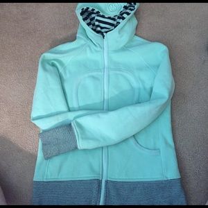 Mint green Lululemon Scuba Hoodie