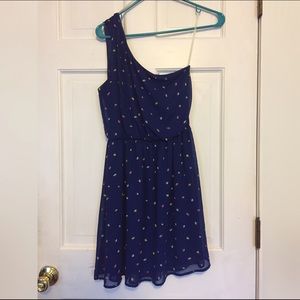 LUSH One Shoulder Print Dress