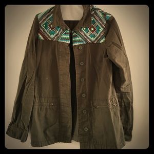 Zara embellished parka