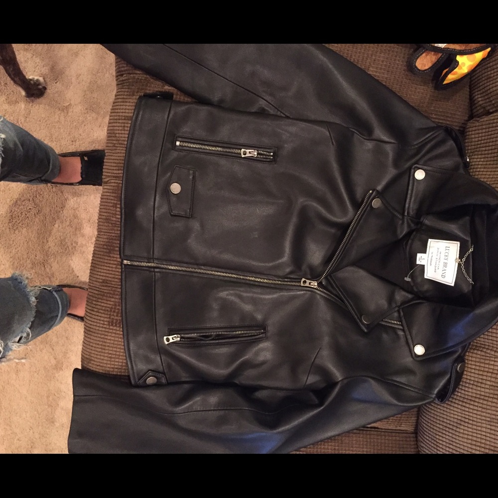 New Lucky Brand leather jacket