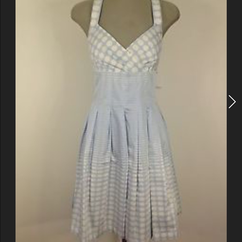Light Blue & white pika for dress