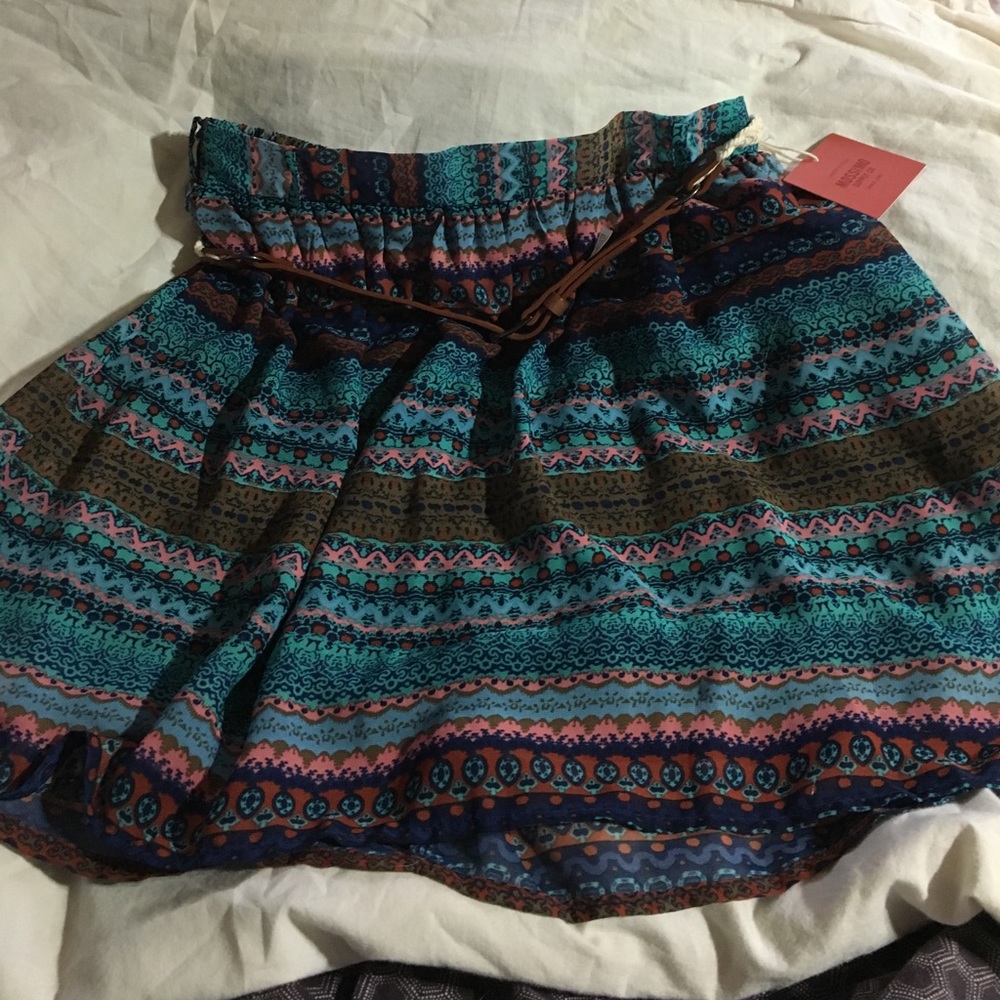 Short colorful skirt