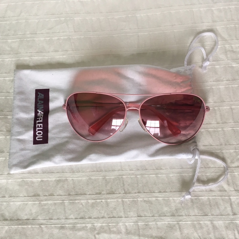 Alain Afflelou Rose Aviator Sunglasses