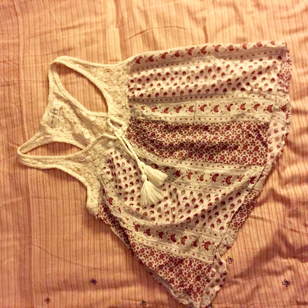 A&F Print and Lace Top - Picture 2 of 3