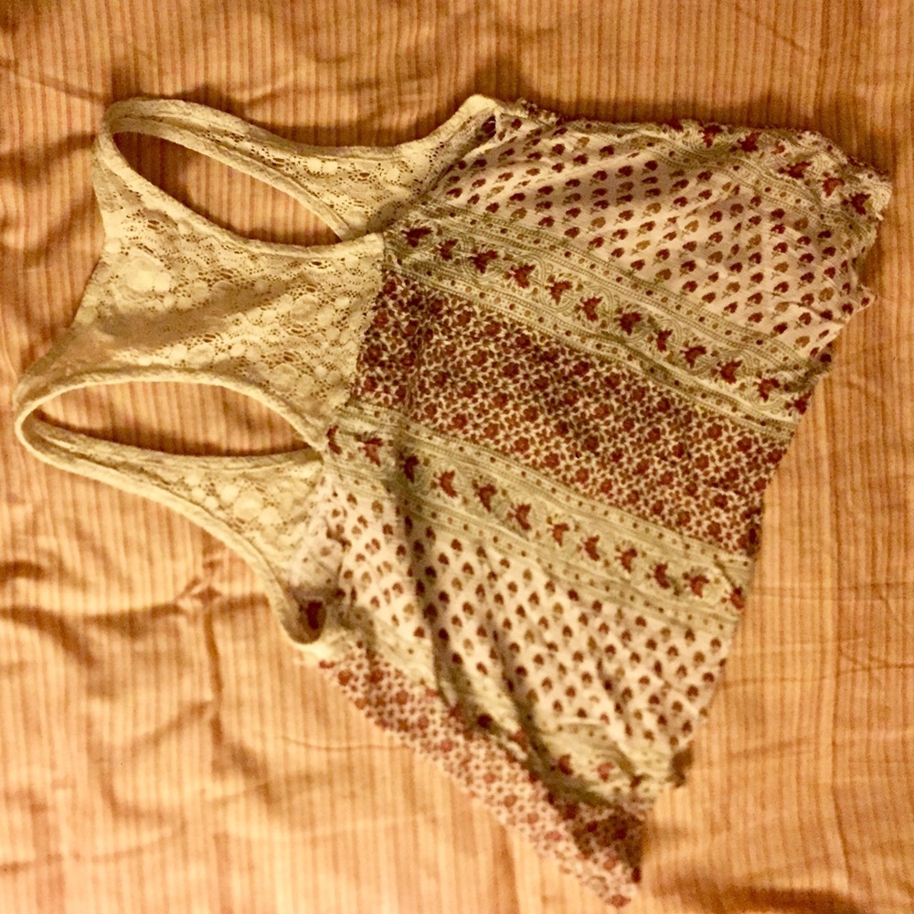A&F Print and Lace Top - Picture 3 of 3