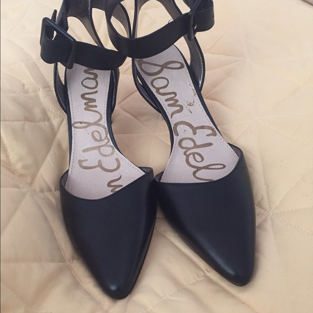Black Buckled Heels