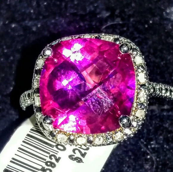 Rings each with genuine diamonds on Sterling 925 - Picture 2 of 4