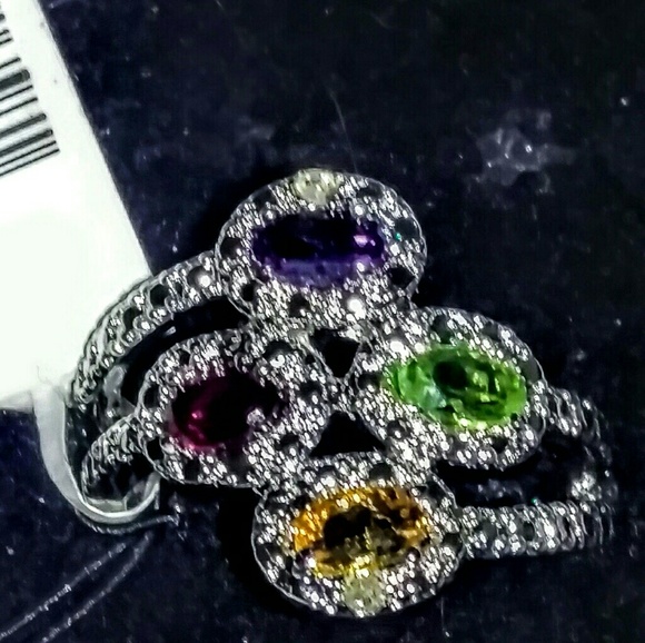 Rings each with genuine diamonds on Sterling 925 - Picture 4 of 4
