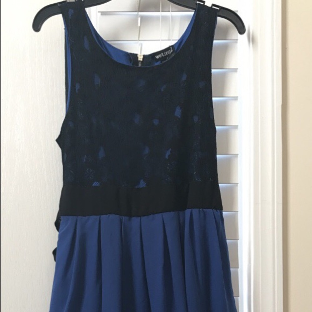 Blue and black medium (girls) dress