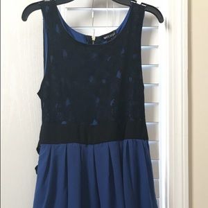 Blue and black medium (girls) dress