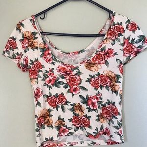 Floral crop top