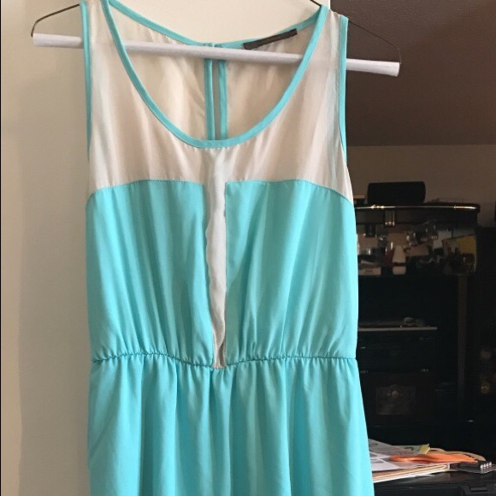 Mint Green and nude size 14 (girls) dress