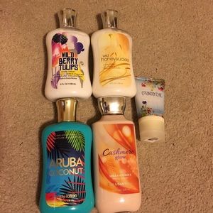 Bath and body works lotion bundle