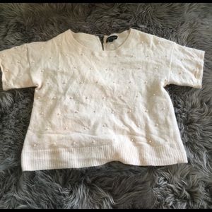 Pearl Angora crop top