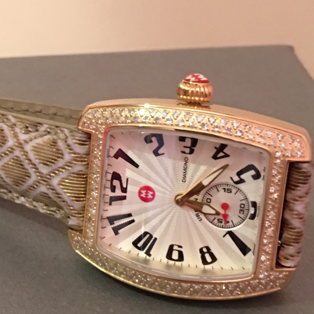 Authentic Michele Urban Mini Gold Watch