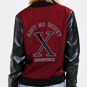 Light varsity jacket