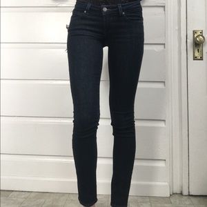 Paige Jeans. Size 24. Skinny, dark wash. Like new.