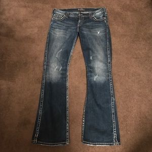 Silver jeans