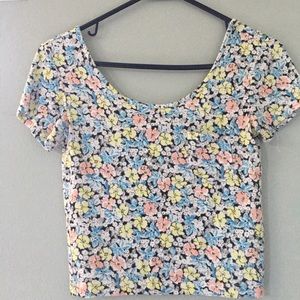 Floral crop top