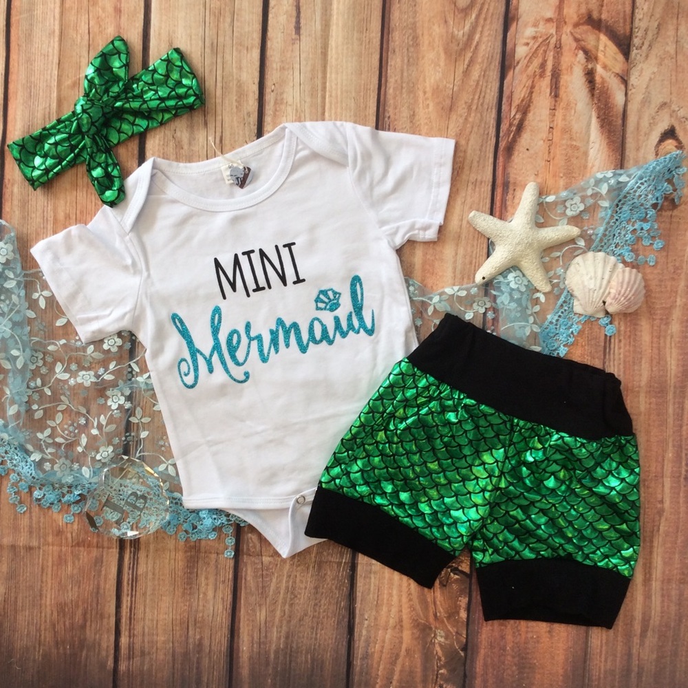 Boutique Baby MINI MERMAID 3pc set