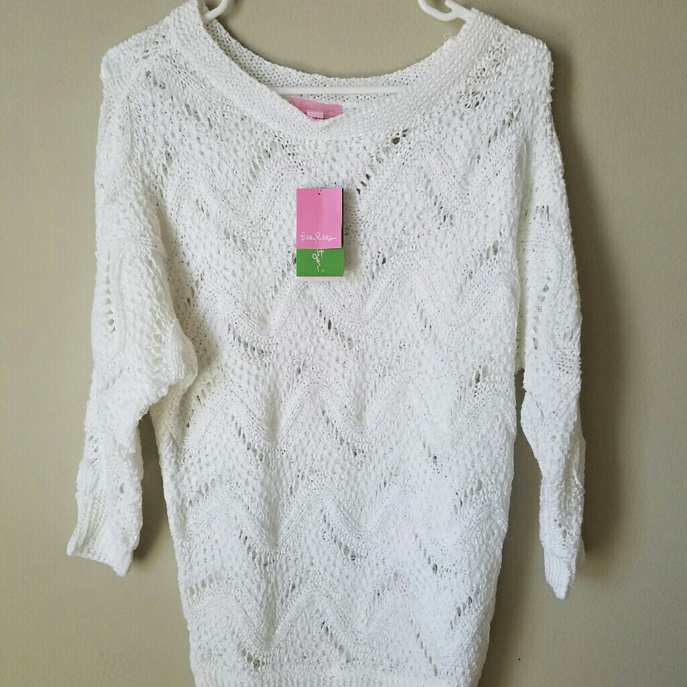 NWT Lilly Pulitzer XS/S White Sweater