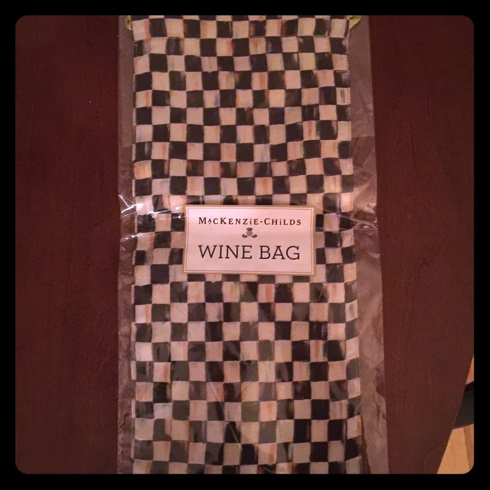 New Mackenzie Childs Wine Bag.