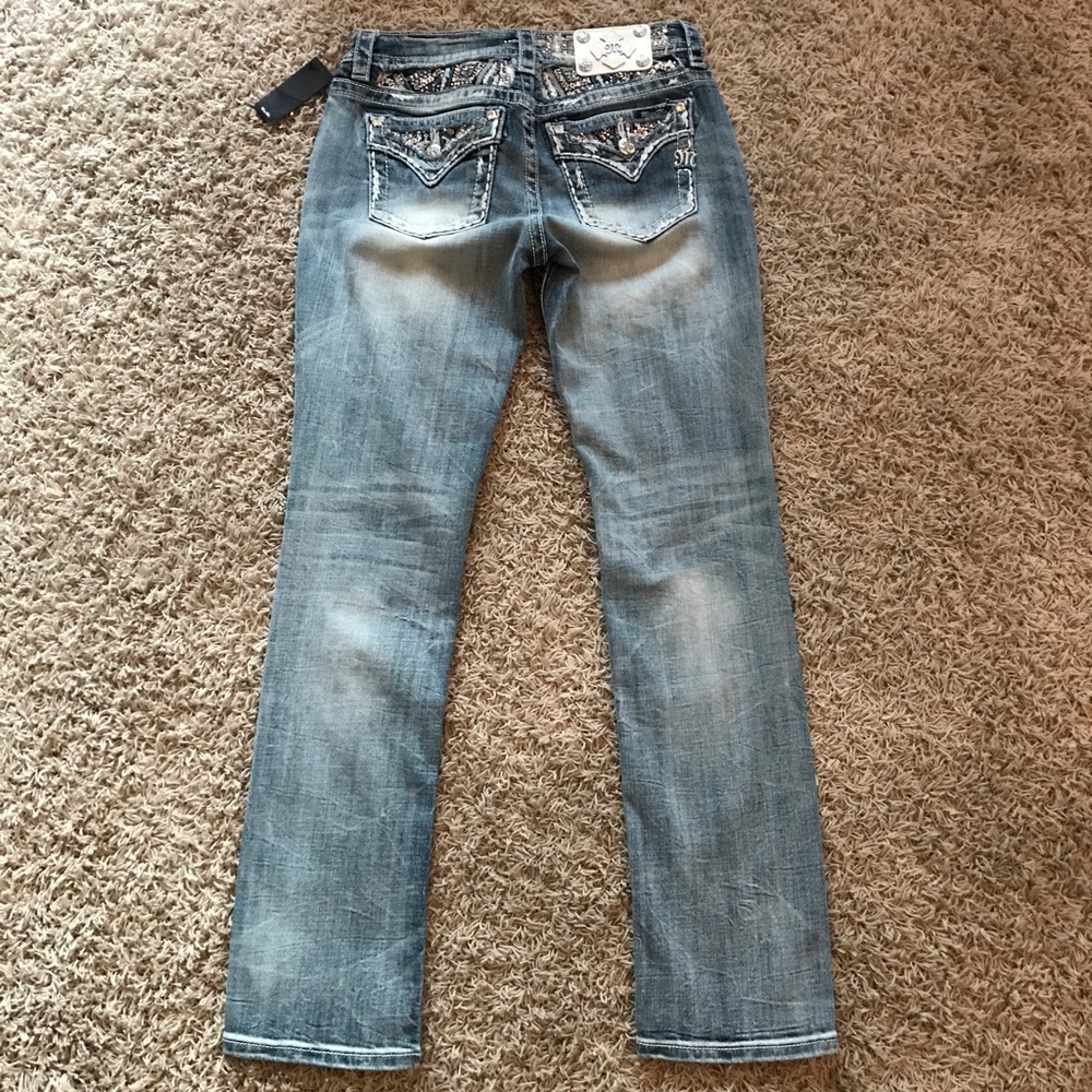 New Miss Me Mid-Rise Straight Embellished Jean - Picture 6 of 6