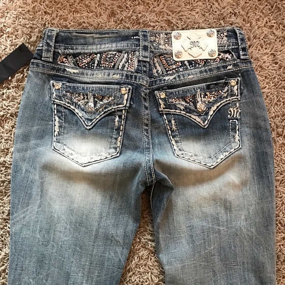 New Miss Me Mid-Rise Straight Embellished Jean - Picture 3 of 6