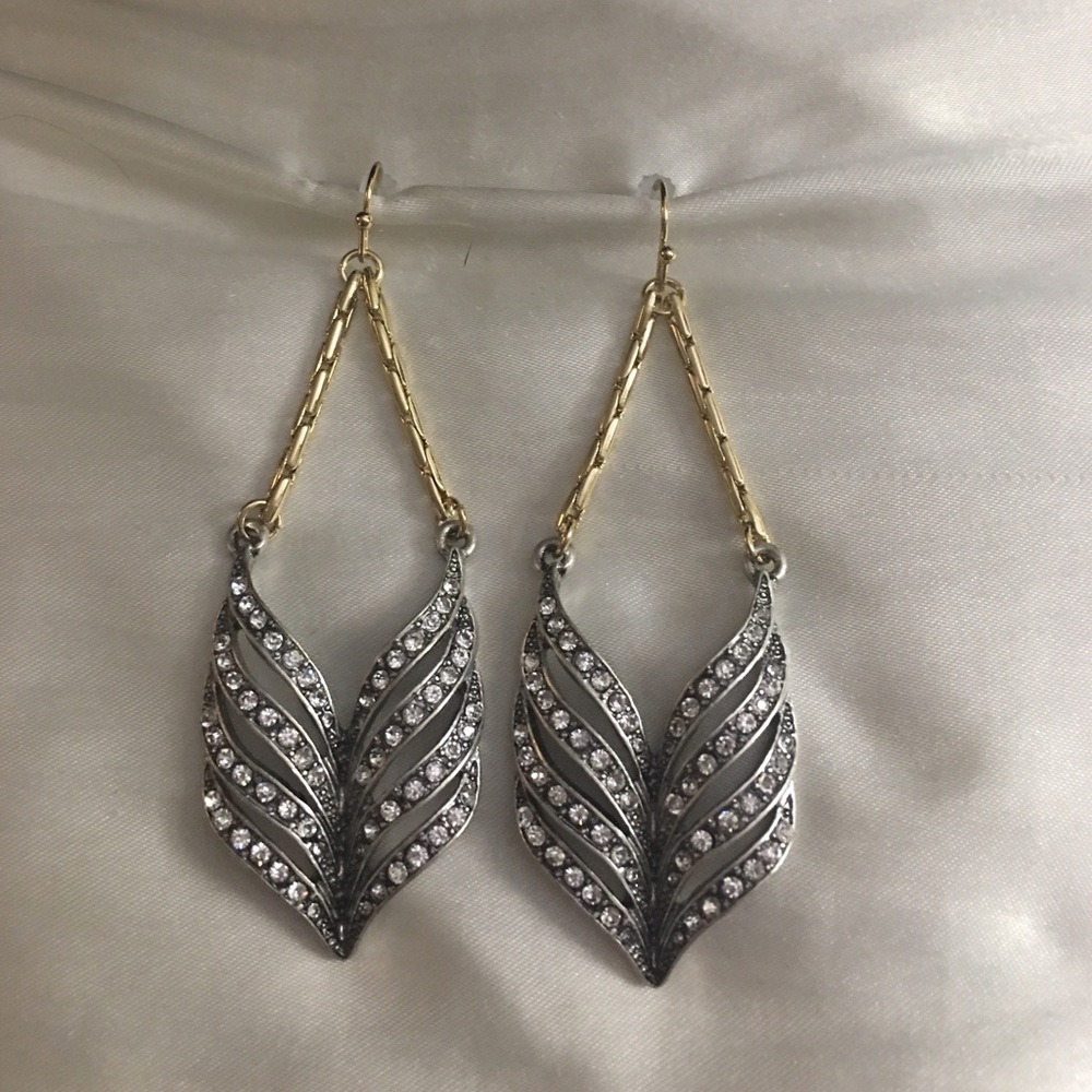 Lia Sophia Beautiful Silver & Gold Earrings