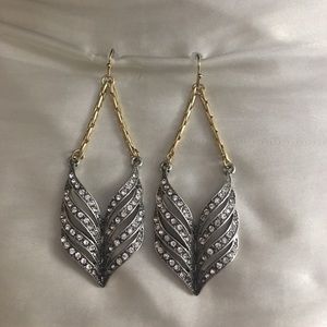 Lia Sophia Beautiful Silver & Gold Earrings