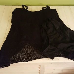 Swimsuit tankini with bottoms