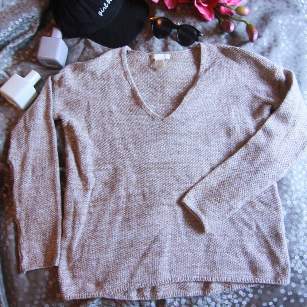Tan knit sweater
