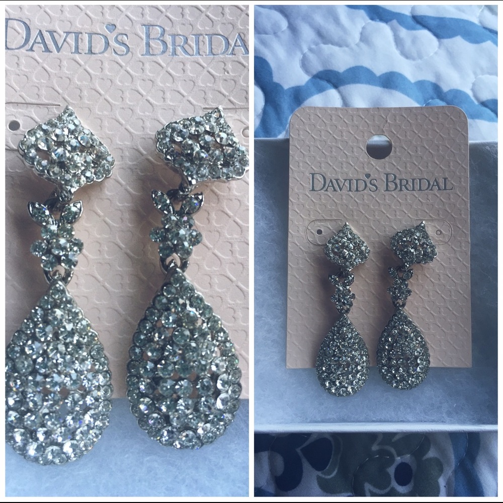 David's Bridal earrings