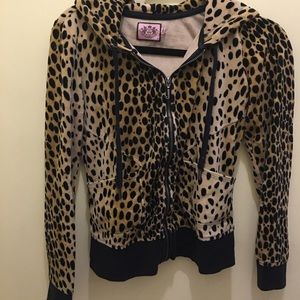 Juicy velour hoodie zip