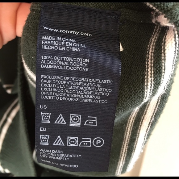 Men's Long Sleeve Tommy Hilfiger V Neck Sweater - Picture 5 of 5