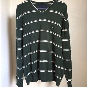 Men's Long Sleeve Tommy Hilfiger V Neck Sweater