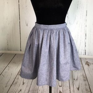 Adorable Imitation Jean Skater Skirt